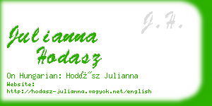 julianna hodasz business card